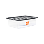 35L Underbed Storage Box with Black Lid