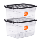65L Clear Plastic Storage Box