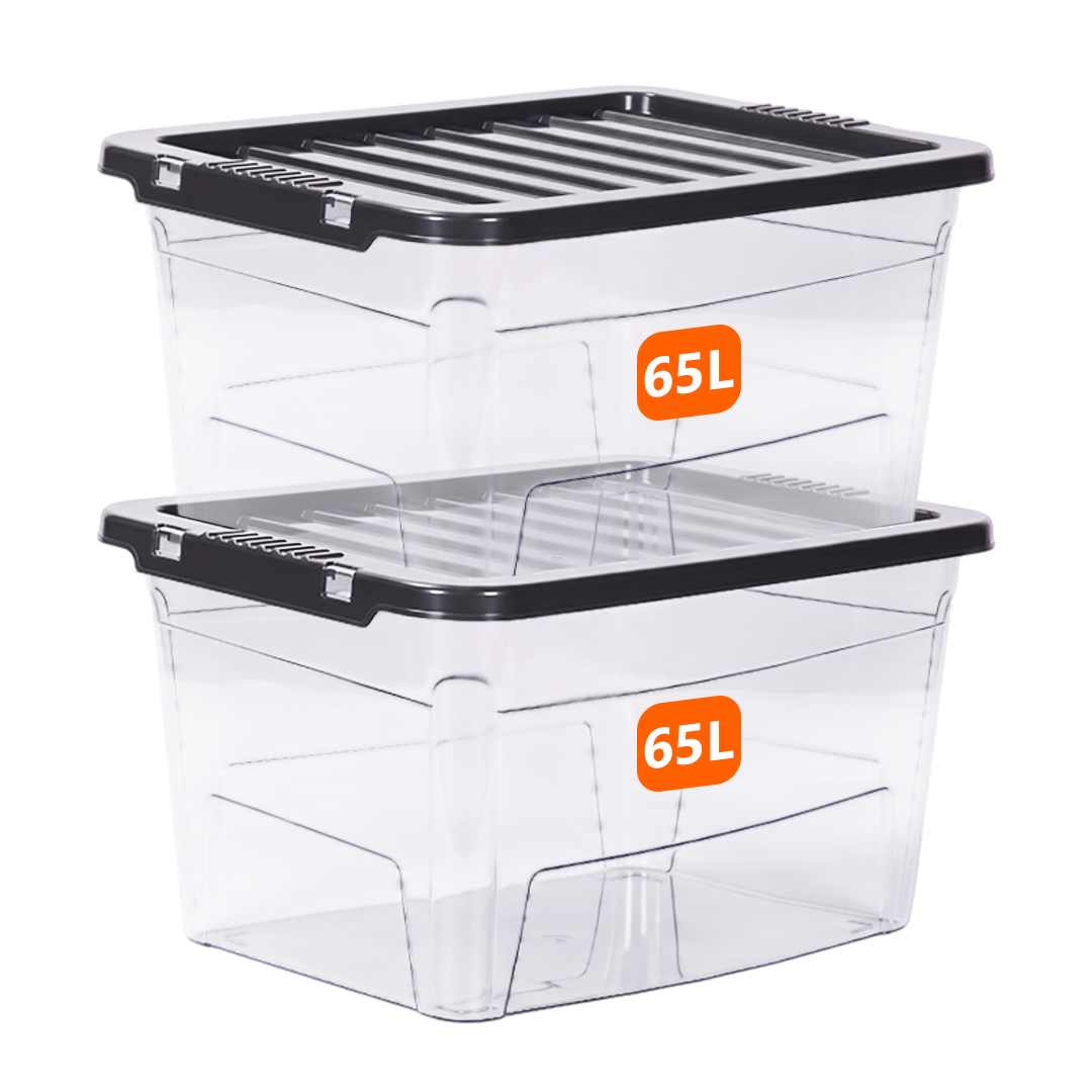 65L Clear Plastic Storage Box