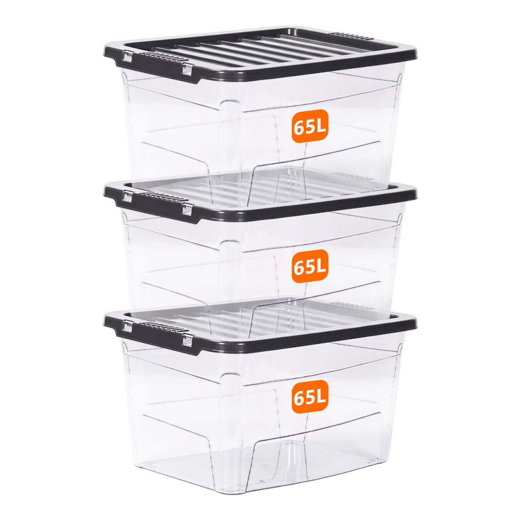 65L Clear Plastic Storage Box