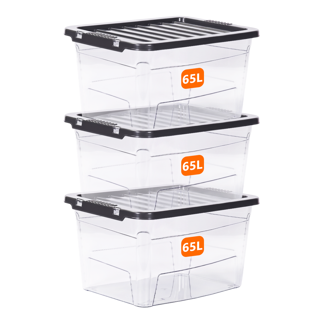 65L Clear Plastic Storage Box
