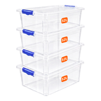 32L Underbed Storage Box with Blue Clippy Lid
