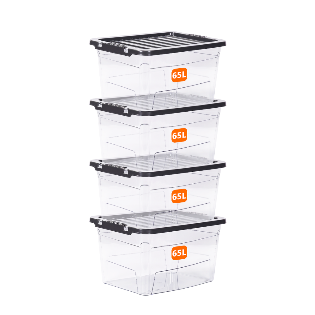 65L Clear Plastic Storage Box