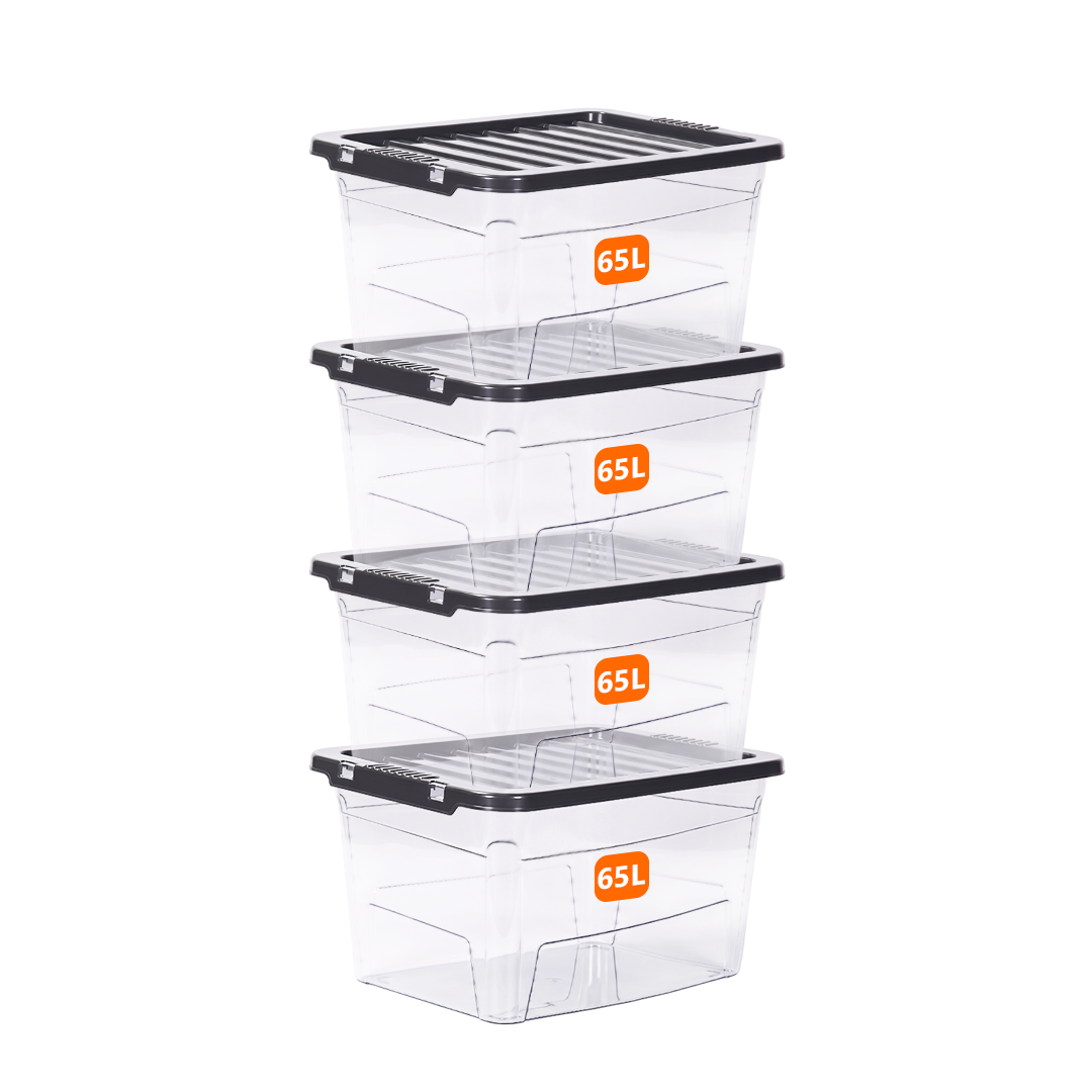 65L Clear Plastic Storage Box