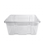 24L Plastic Storage Box with Black Lid