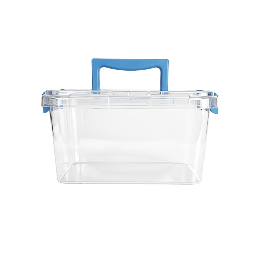 3.5L Plastic Storage Box with Blue Clippy Lid