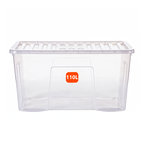 110L Plastic Storage Box with Clear Lid