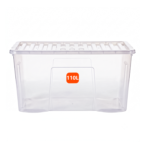 110L Plastic Storage Box with Clear Lid