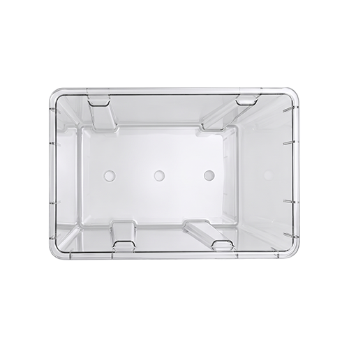 24L Plastic Storage Box with Black Lid