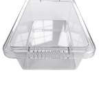 6L Plastic Storage Box with Black Lid