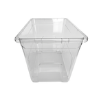 80L Plastic Storage Box with Black Lid